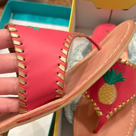 Jack Rogers Pink Pineapple Sandals - Picture 4 of 6